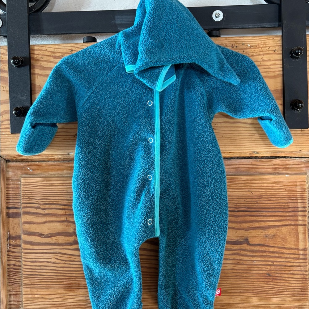 Zutano Cozy Blue Kids Bunting Onsie Suit, 6 months